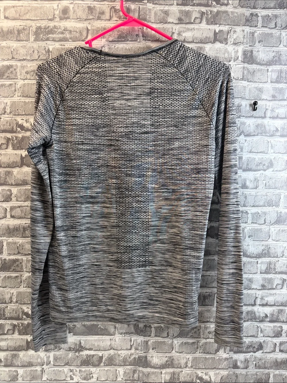 Nike Grey Marled Long Sleeve Performance Top